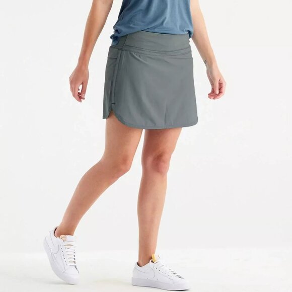 Free Fly Apparel Women's Gray Skort - Picture 1 of 7